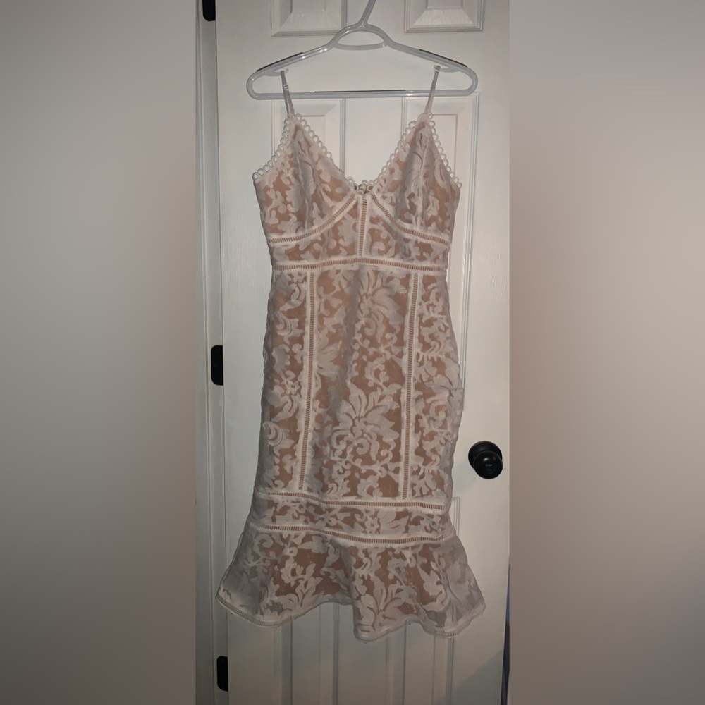 White lace dress